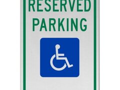 Accessible Reserved Parking Sign