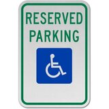 Accessible Reserved Parking Sign