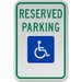 Accessible Reserved Parking Sign